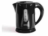 LIVOO Mini-Wasserkocher 0,8 Liter 1100 Watt Füllstandsanzeige DOD114N schwarz