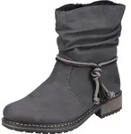 Rieker Damen Stiefelette Boots Warmfutter Z6893-45 , Gr&ouml;&szlig;e:37 EU, Farbe:Grau - Grau