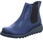 FLY London Stiefelette Stiefelette Leder/Textil - Blau - 38