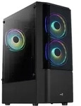 Aerocool Quantum, Midi Tower, PC, Schwarz, ATX, micro ATX, Mini-ITX,