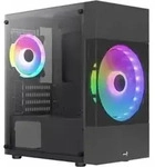 AeroCool Atomic Lite - MT - micro ATX - Seitenteil mit Fenster (geh&auml;rtetes Glas)