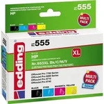 Edding EDD-555, Hohe (XL-) Ausbeute, Schwarz, Cyan, Magenta, Gelb, 53 ml, 26 ml, 4