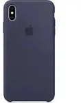 Apple Silikon Case f&uuml;r iPhone XS Max MRWG2ZM/A blau blau Handyh&uuml;lle - Blau