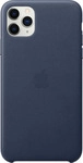 Apple Leather Case Midnight Blue, for iPhone 11 Pro Max, MX0G2ZM/A - Blau