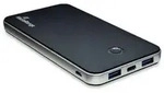 MediaRange MR753, 10000 mAh, Lithium Polymer (LiPo), 3,7 V, 18 W, Schwarz - Schwarz