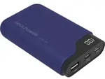 RealPower Powerbank PB-7500C Navy Blue 7.500mAh - Schwarz/Blau