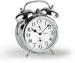 Mechanischer Doppelglocken-Wecker Atlanta - 1058-9 - Wei&szlig;