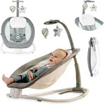 Lionelo Pascal babywippe babyschauke babynest baby wippe kinder schaukel bouncer Grau