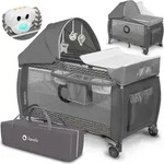 Lionelo Sven Plus 2in1 Baby Bett Laufstall Baby bis 15 kg Wickelauflage luftige