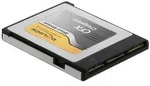 DeLOCK CFexpress Speicherkarte, 128 GB, CFexpress, TLC, 1450 MB/s, 450 MB/s, Schwarz,