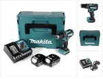 Makita DHP 485 RMJ 18 V Li-Ion Akku Schlagbohrschrauber im Makpac + 2 x 4,0 Ah...