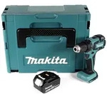 Makita DDF 459 M1J Akku Bohrschrauber 18V 45Nm im Makpac + 1x 4,0 Ah Akku - ohne