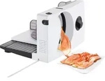 Unold 78860 ALLESSCHNEIDER Curve White, 100 W, zusammenklappbar, Edelstahlmesser,