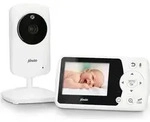 Alecto DVM-64 - Babyphone mit Kamera und 2.4"-Farbdisplay, Wei&szlig; - Wei&szlig;