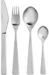 Stelton Maya 2000 - 24 tlg. Tafelbesteck, Edelstahl - Silber