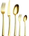 Echtwerk EW-BS-3030G Tafelbesteck Avelino/Shiny-Gold Edition, 30-teilig, f&uuml;r 6