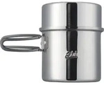 ESBIT Edelstahl Topf, 1L - Klappgriffe - rostfrei - robust - Silber