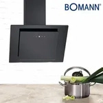 Bomann kopffreie Vertikal-Haube | 60 cm | LED-Ambiente | Touch Control | Umluft- oder