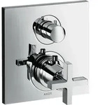 hansgrohe Thermostat AXOR CITTERIO Unterputz, mit Abstellventil und Kreuzgriff chrom