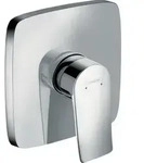 Hansgrohe Metris Brausenmischer Unterputz Fertigset eckig Chrom - Silber