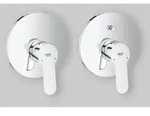 GROHE BauEdge, Hebelgriffe, Metall, Chrom - Silber