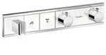 hansgrohe RainSelect Fertigset Unterputzmodell f&uuml;r 2 Verbraucher, 15355400 - Silber
