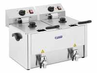 Royal Catering Elektro-Fritteuse - 2 x 13 Liter - EGO Thermostat