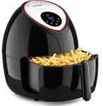 MONZANA Hei&szlig;luftfritteuse 6,5L XXL 9in1 fettarm digitales LED Touch-Display Timer &