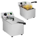 Elektrische Fritteuse, 230 V, 3200 W, 8 L - Silber