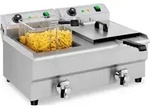 Expondo Royal Catering Elektro-Doppel-Fritteuse - 2 x 13 l - 6400 W - Ablasshahn - -