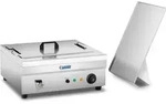 Fisch-Donut-Friteuse mit Auffangschale 3200W 230V 14L - Silber