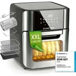 GOURMETmaxx 04888 / 04828 Fritteuse, Edelstahlgeh&auml;use, Timer - Schwarz