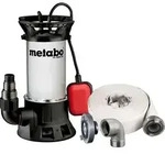 Metabo Set Schmutzwasser-Tauchpumpe PS 18000 SN, mit Ablauf-Garnitur mit...