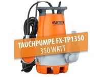 FUXTEC Tauchpumpe | 7500 l/h Fördermenge | Schmutzwassertauchpumpe bis max. 6m