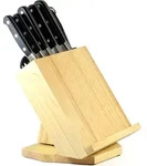 PREMIUM 8-teiliges Messerblock-Set - Schwarz