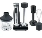 Stabmixer-Set mit Gummiertes Geh&auml;use, Mixstab aus Edelstahl, 8