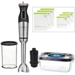 Bosch MS8CM61V1, P&uuml;rierstab, 1000 W, Schwarz, Edelstahl, Transparent -