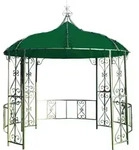 DEGAMO Pavillondach Pavillonplane Ersatzdach f&uuml;r Pavillon BURMA 300cm rund,