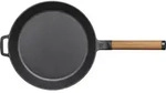 Fiskars 1026571, Rund, Allzweckpfanne, Schwarz, Holz, 270 &deg;C, Eisenguss, 5,5 mm -