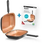 LIVINGTON Black Doubletta | Wendepfanne | Kochen, Braten, Backen, Grillen |...