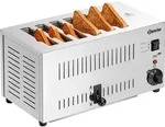 Schlitztoaster TS60, 6 Schlitze (145x20mm), Timer, Kr&uuml;melschublade - Silber