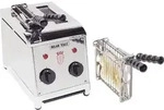 Milantoast Sandwichtoaster mit Zangen Edelstahl - Silber
