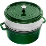 Staub Cocotte rund Basilikumgr&uuml;n 26 cm 40510-603-0 - Gr&uuml;n