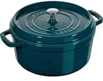 Staub 1102837, Blau, Eisenguss, Emaille, Eisenguss, 260 &deg;C, 28 cm - Blau