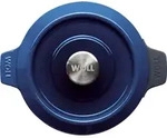 Woll, Iron, Topf mit Deckel, Cobalt Blue &Oslash; 24 cm, 11 cm hoch, 4,2 Liter - Blau