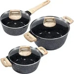 3tlg. KING&reg; Kochtopfset ESSENTIAL &Oslash;18,20,24cm T&ouml;pfe aus Aluminium und mit