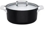 Fiskars Stielkasserolle mit Griff Rotisser 35 L 1023755 - Schwarz