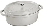 Staub Cocotte, 31 Cm Weisser Tr&uuml;ffel Oval Gusseisen Weisser Tr&uuml;ffel - Wei&szlig;