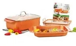 Livington Copperline WonderCooker &ndash; Topf - Br&auml;ter - Dampfgarer - Braten