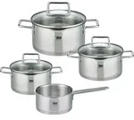 ELO Smart Steam Topfset aus hochwertigem Edelstahl 18/10, 7-teilig, &Oslash; 16 - 24 cm,